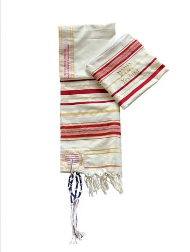 the blood of Yeshua the Messiah tallit prayer shawl