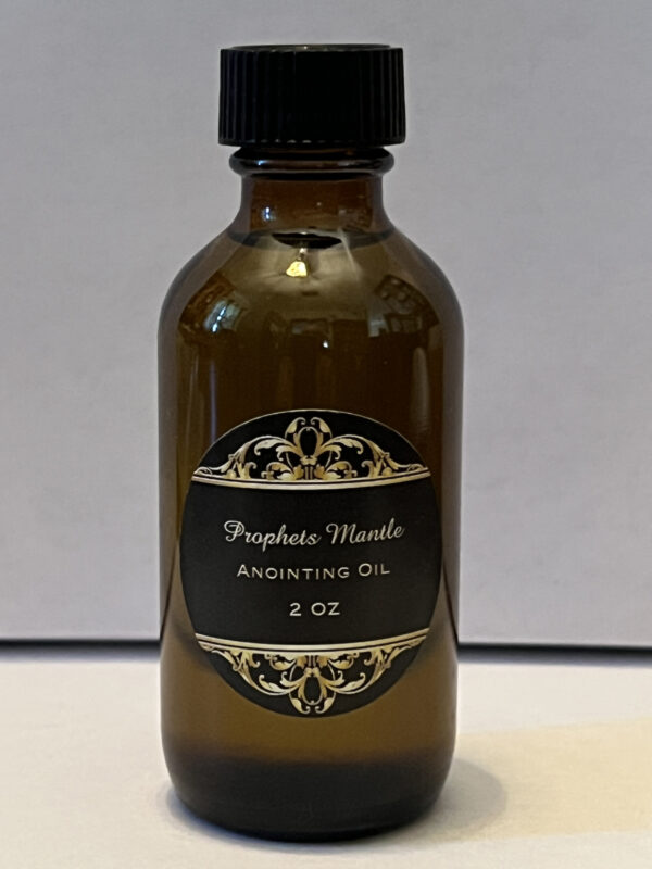 Combo Prophets Mantle Oil-2 oz  & Fancy Ornate Silver Bottle 15ml Oil - Image 3