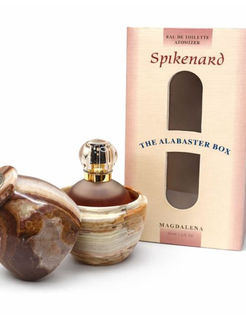 Genuine Alabaster Box with 50ML Spikenard Perfume