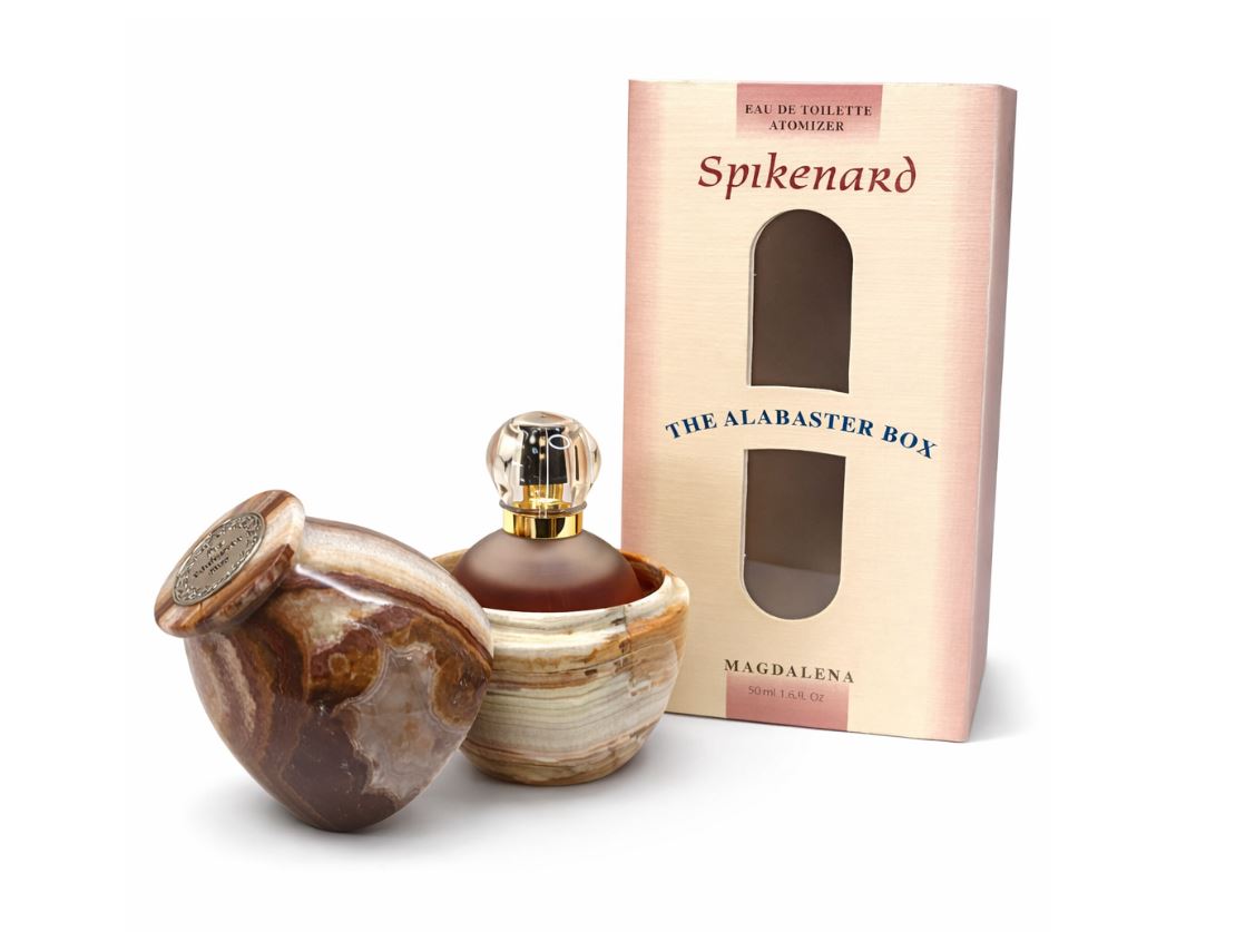 Genuine Alabaster Box with 50ML Spikenard Perfume