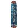 Messianic Seal Blue Enamel Metal Mezuzah - Image 2