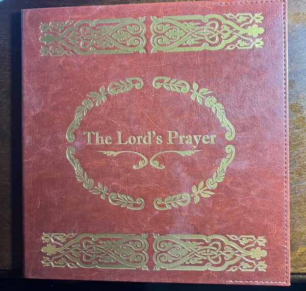 The Lord's Prayer (in Hebrew, English, and Hebrew transliteration) Printed on Parchment - Image 2
