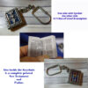 Messianic Symbol and 12 Tribes Breastplate Mini Bible Keychain - Image 3