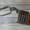 Messianic Symbol and 12 Tribes Breastplate Mini Bible Keychain - Image 2