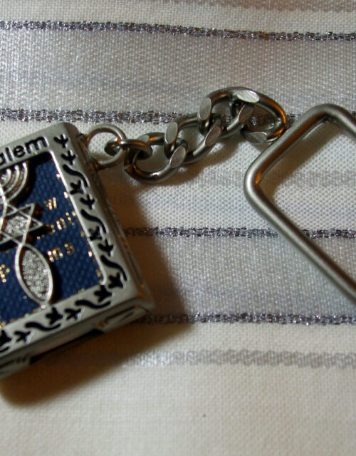 Messianic Symbol and 12 Tribes Breastplate Mini Bible Keychain