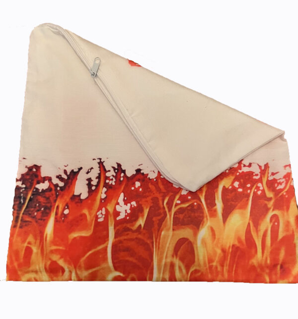 Flame of Pentecost Tallit Prayer Shawl Zipper Bag - Image 3