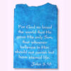 John 3:16 Hebrew Turquoise Tie Dyed T-Shirt size XL - Image 2