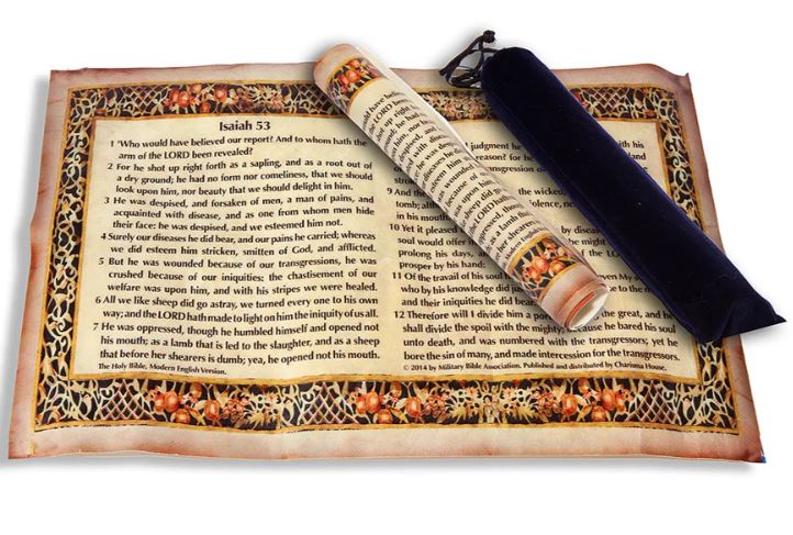 Isaiah 53 Scroll on Parchment